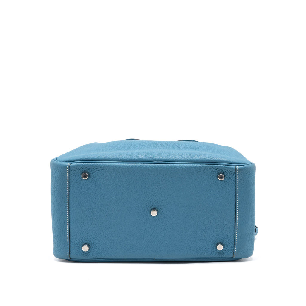 Hermes Lindy 30 Clemence Blue Jeans SHW