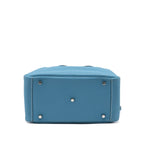Hermes Lindy 30 Clemence Blue Jeans SHW