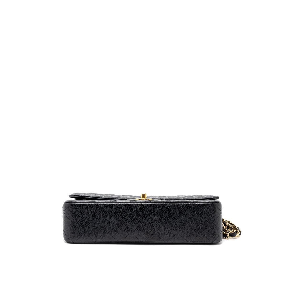 CHANEL MEDIUM CLASSIC DOUBLE FLAP BAG CAVIAR BLACK GHW