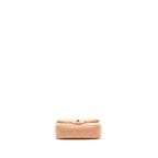 CHANEL PEARL CRUSH MINI RECTANGULAR FLAP BAG LAMBSKIN PINK GHW (MICROCHIP)