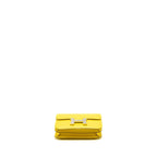 Hermes Mini Constance Chevre Mysore jaune citron SHW