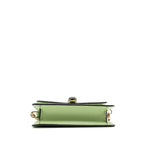 Bvlgari serpenti forever card holder charm calfskin light green SHW