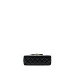 CHANEL 23K MINI SHOPPING TOTE CALFSKIN BLACK BRUSHED GHW(MICROCHIP)
