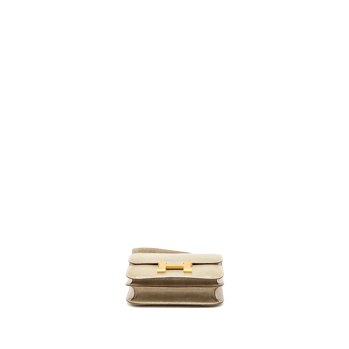 Hermes Mini Constance Lizard Niloticus Ficelle GHW