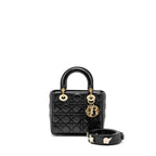 DIOR MY ABC SMALL LADY DIOR LAMBSKIN BLACK GHW