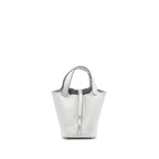 HERMES PICOTIN 18 LOCK BAG CLEMENCE NEW WHITE SHW