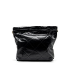 CHANEL SMALL 22 BAG CALFSKIN BLACK GHW