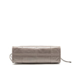 PRADA BONNIE LARGE HANDBAG CALFSKIN GREY GHW