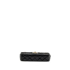 CHANEL MEDALLION QUILTED FLAP BAG AGED CALFSKIN BLACK MULTICOLOUR HARDWARE