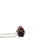 CHANEL 22S PEARL CRUSH MINI SQUARE FLAP BAG FABRIC / TWEED BLACK / MULTICOLOR GHW (MICROCHIP)