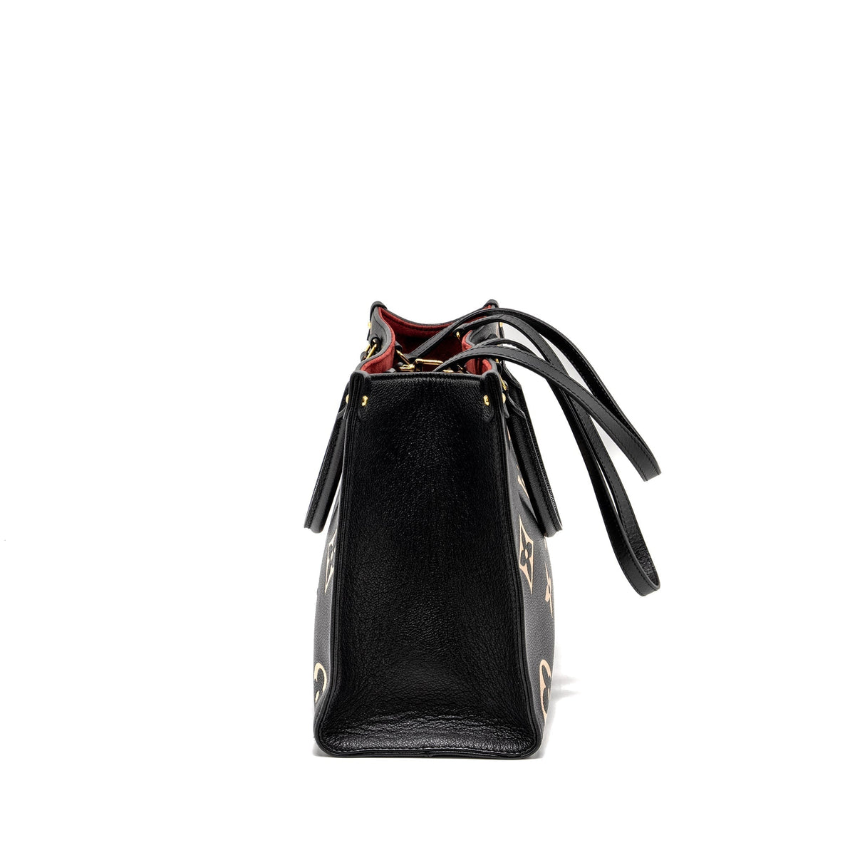 LOUIS VUITTON ONTHEGO MM BICOLOUR MONOGRAM EMPREINTE BLACK / BEIGE GHW