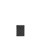 LOUIS VUITTON PASSPORT COVER DAMIER GRAPHITE CANVAS BLACK
