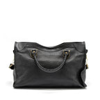 BALENCIAGA CLASSIC CITY BAG LEATHER BLACK GHW