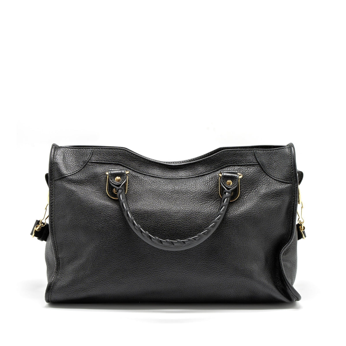 BALENCIAGA CLASSIC CITY BAG LEATHER BLACK GHW