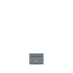 DIOR CARO FIVE-SLOT CARD HOLDER CALFSKIN GREY LGHW