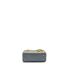 DIOR MINI LADY DIOR LIMITED EDITION LAMBSKIN GREY GHW