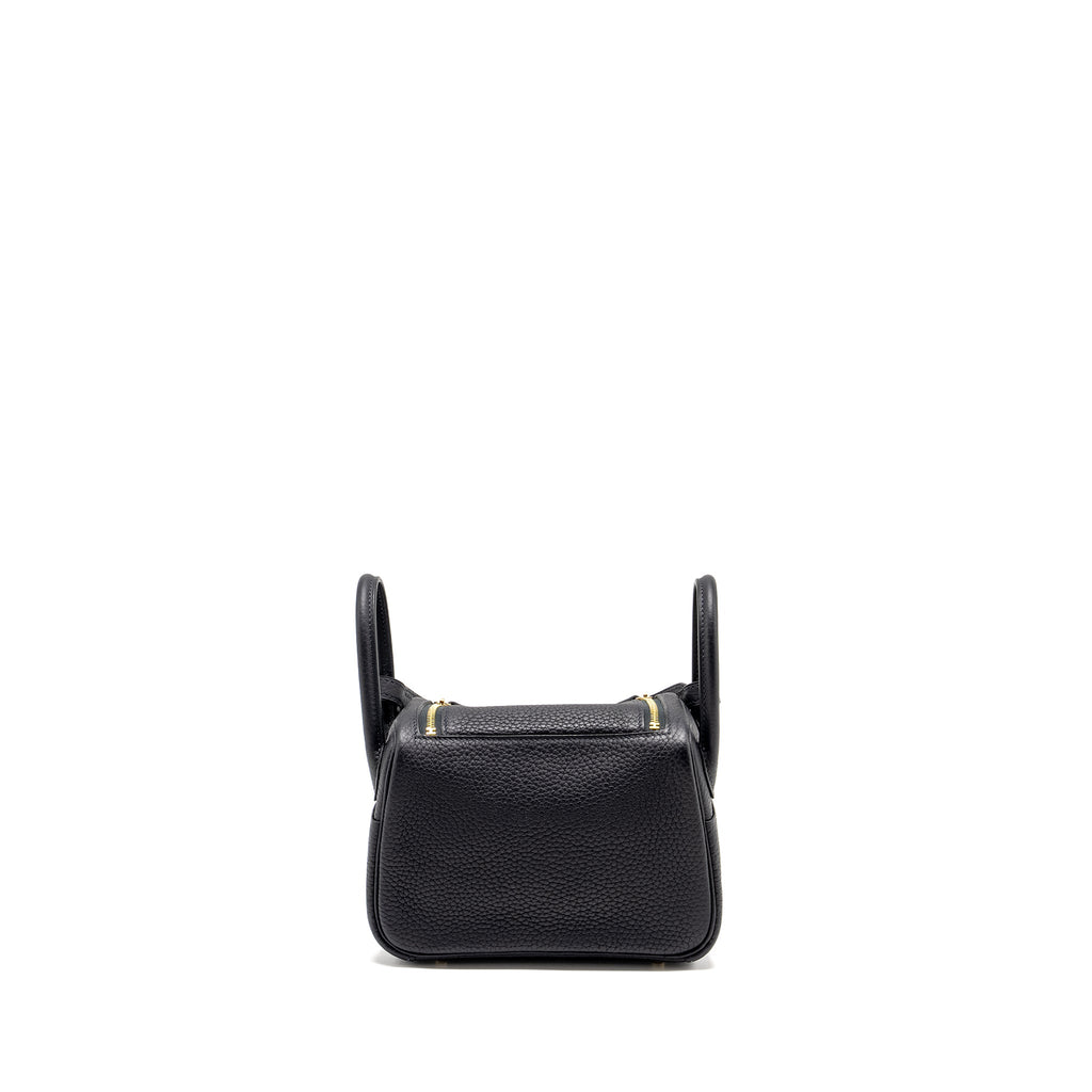 Hermes Mini Lindy Clemence Caban GHW