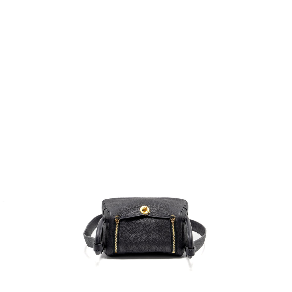 Hermes Mini Lindy Clemence Caban GHW