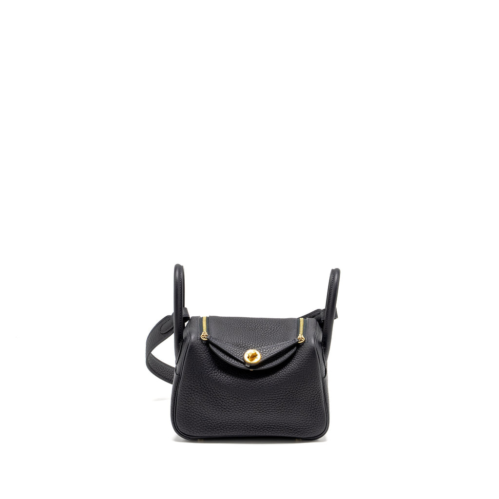 Hermes Mini Lindy Clemence Caban GHW