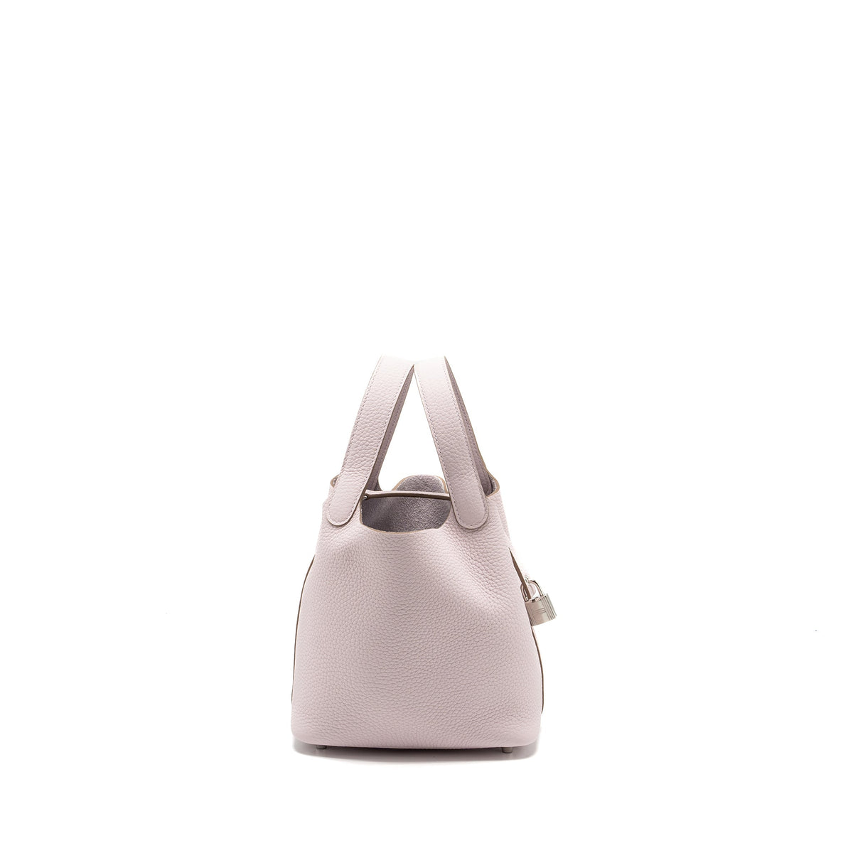 Hermes Picotin 18 Lock Bag Clemence Mauve Pale SHW