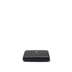 CHANEL CLASSIC WALLET ON CHAIN CAVIAR BLACK GHW (MICROCHIP)
