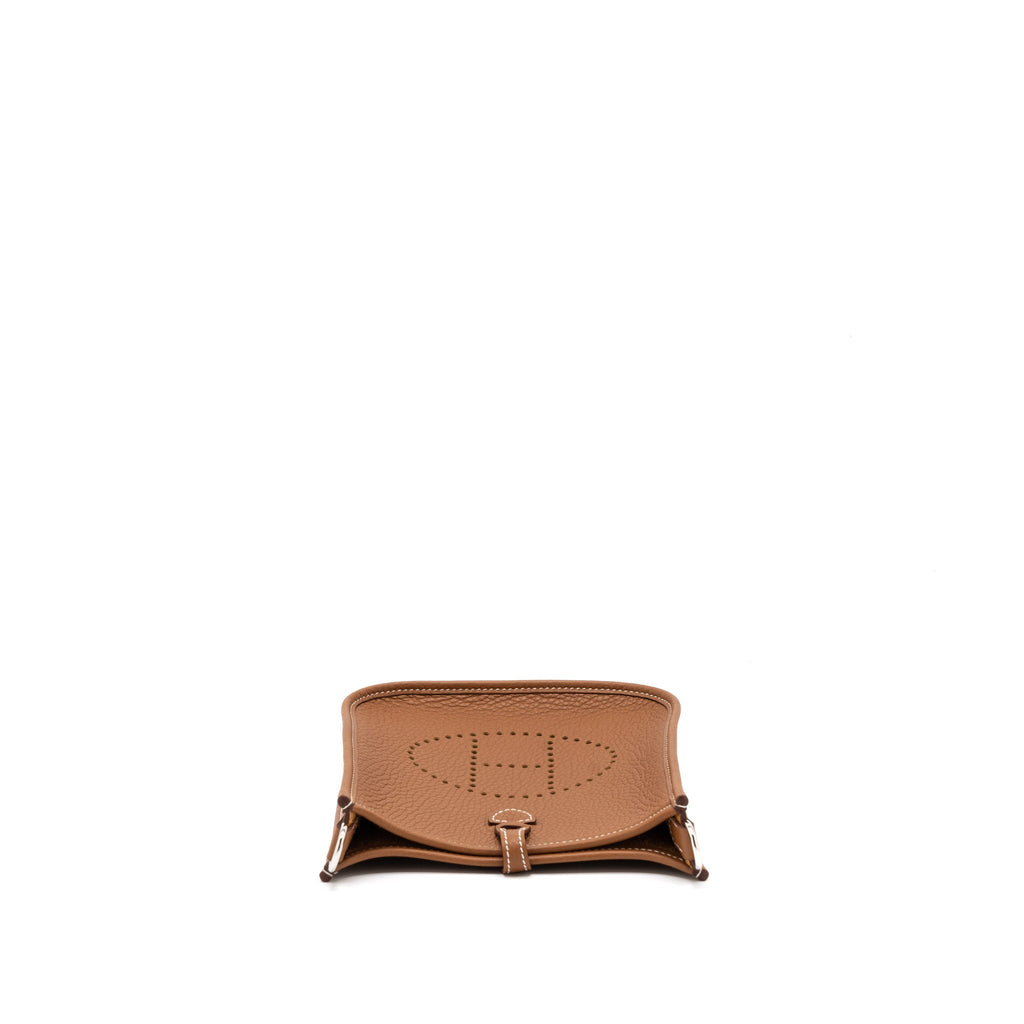 HERMES MINI EVELYNE CLEMENCE GOLD/MULTICOLOUR STRAP SHW