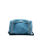 Hermes Lindy 30 Clemence Blue Jeans SHW