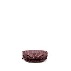 BOTTEGA VENETA MINI POUCH LAMBSKIN DARK RED GHW