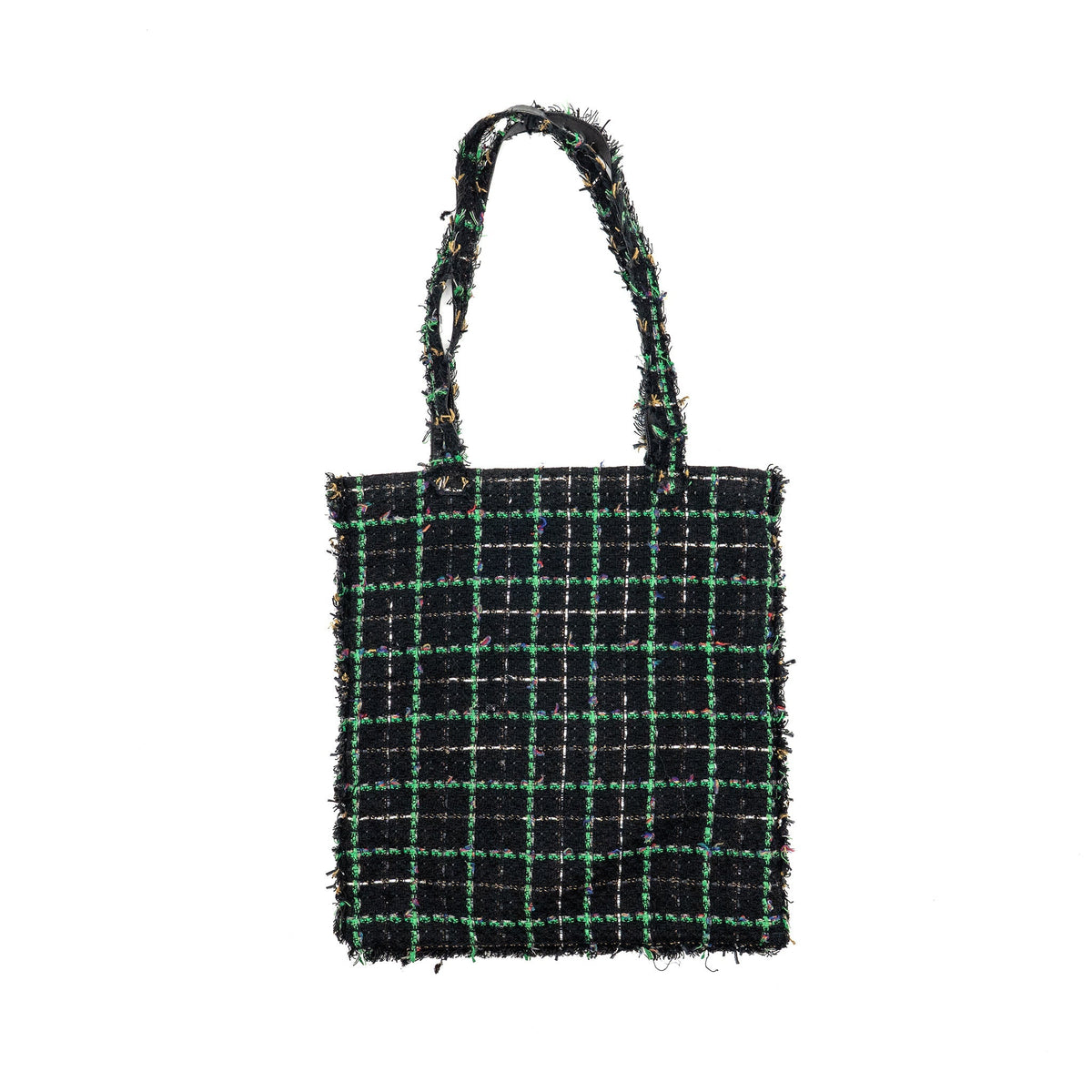Chanel Robot Shopping Tote Bag Tweed Multicolour SHW