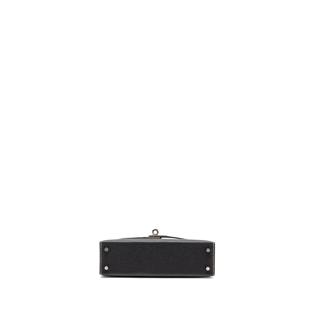 HERMES MINI KELLY II SPECIAL ORDER EPSOM BLACK/LIME SHW