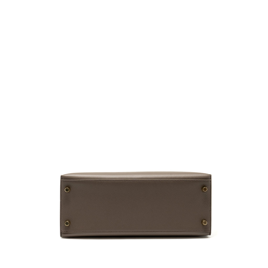 Hermes Kelly 28 Epsom Gris Etain GHW