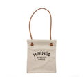 HERMES ALINE GROOMING BAG CANVAS CRAIE / GOLD
