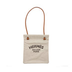 HERMES ALINE GROOMING BAG CANVAS CRAIE / GOLD