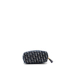 DIOR BEAUTY POUCH BLUE DIOR OBLIQUE JACQUARD/VELVET GHW