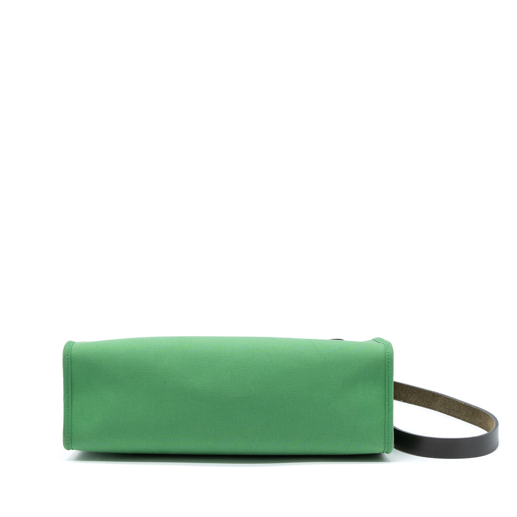 Hermes Herbag 31 Zip Bag Cache Hunter/Canvas Green SHW