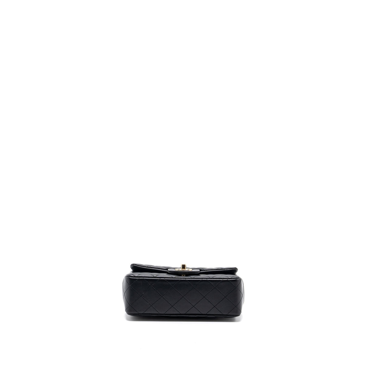 CHANEL MINI RECTANGULAR FLAP BAG LAMBSKIN BLACK LGHW
