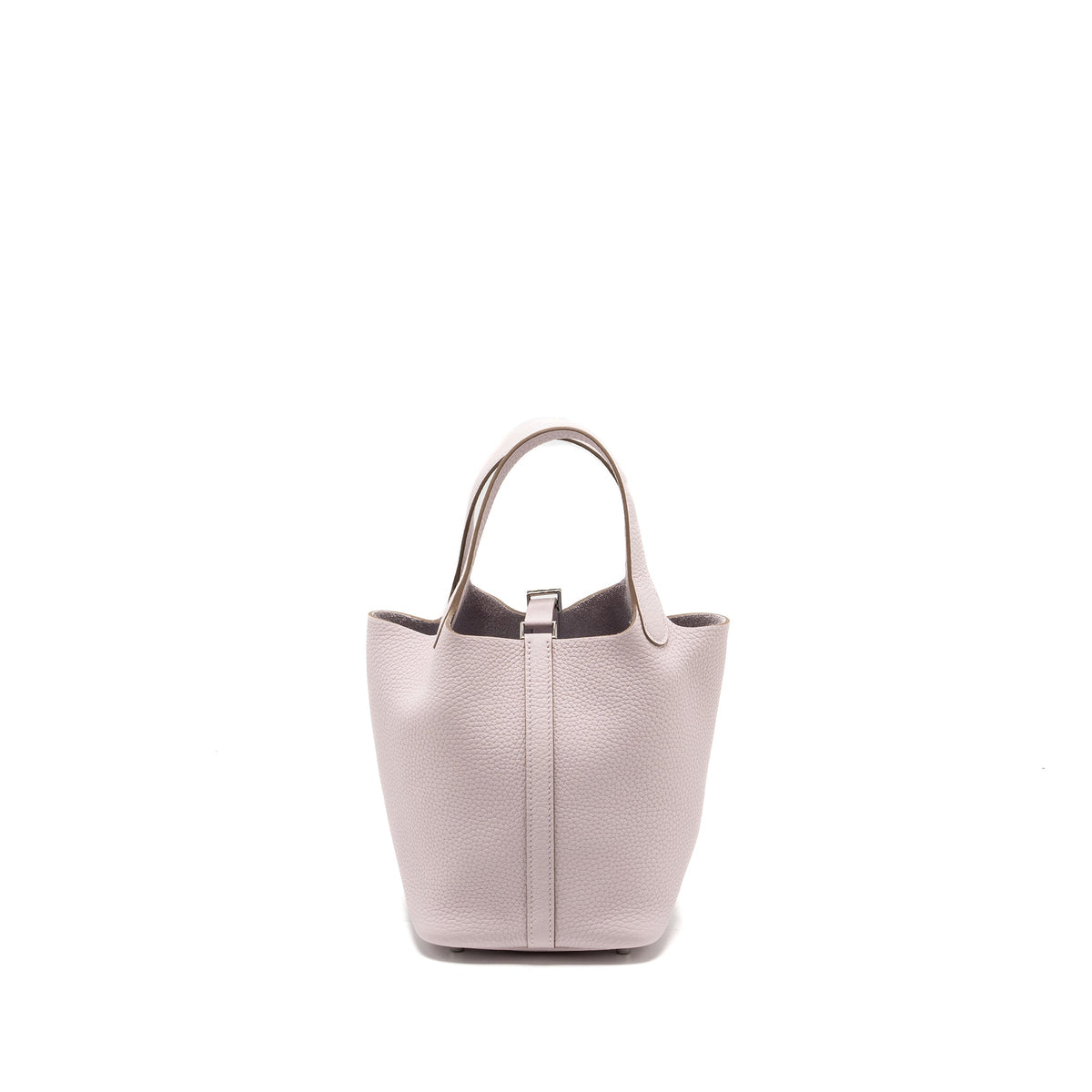 Hermes Picotin 18 Lock Bag Clemence Mauve Pale SHW