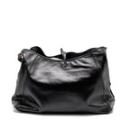 LOUIS VUITTON CARRYALL VIBE MM LAMBSKIN/MONOGRAM CANVAS BLACK SHW
