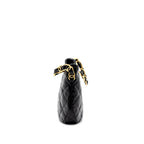 CHANEL 22K HOBO SHOULDER BAG LAMBSKIN BLACK GHW (MICROCHIP)