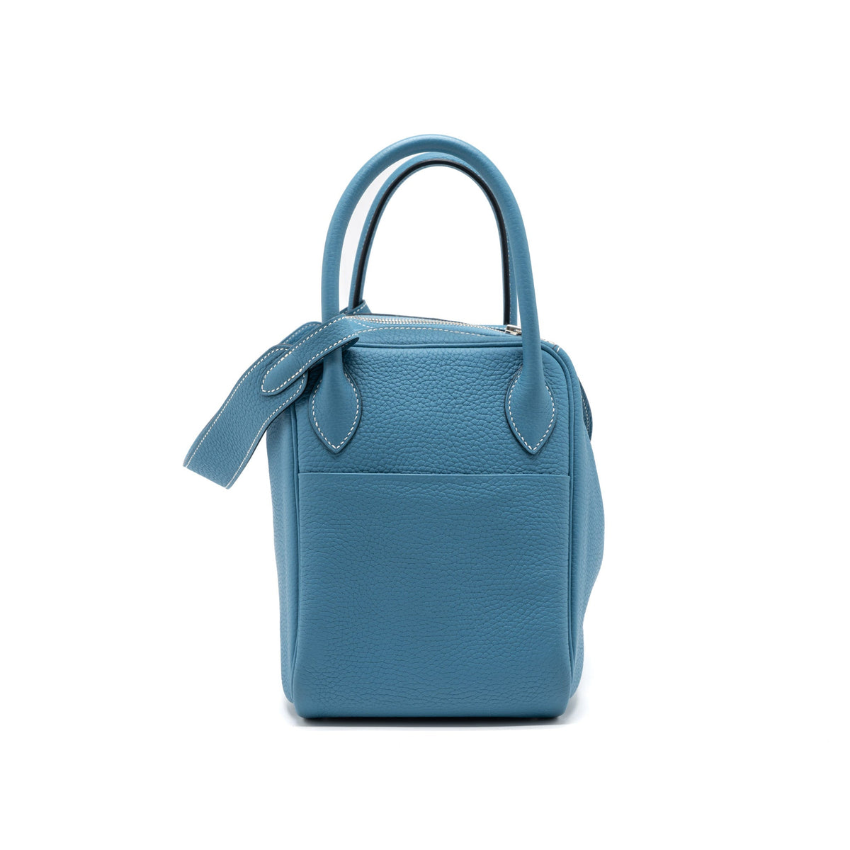 Hermes Lindy 30 Clemence Blue Jeans SHW