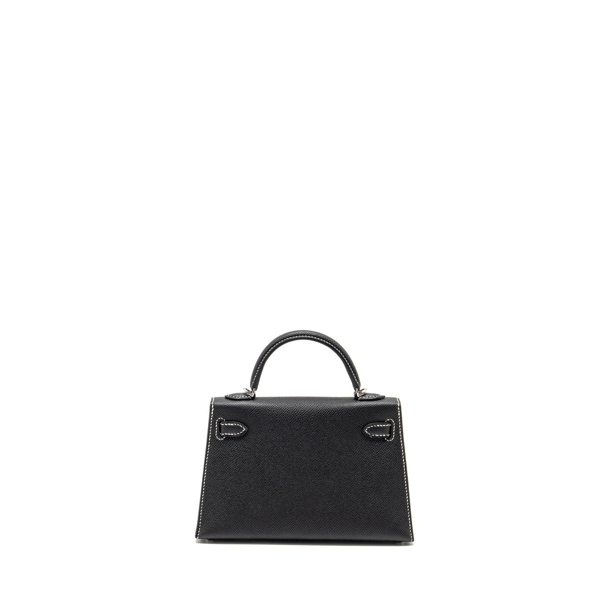 Hermes Mini Kelly II Special Order Epsom Black/Lime SHW
