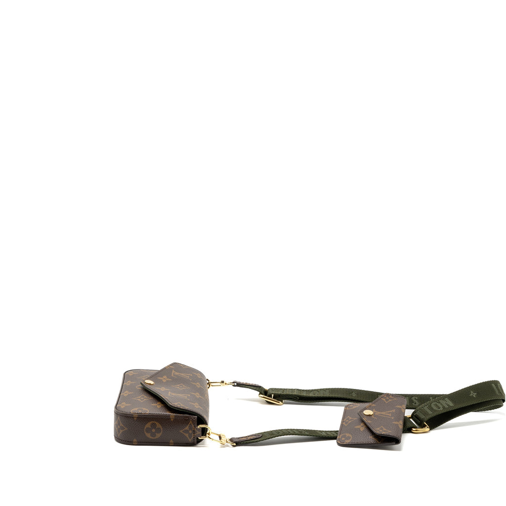 LOUIS VUITTON FELICIE STRAP & GO MONOGRAM CANVAS GHW (NEW VERSION)