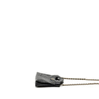 CHANEL 24C MINI 31 CLUTCH WITH CHAIN SHINY CALFSKIN BLACK LGHW (MICROCHIP)