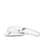 PRADA BORSA A SPALLA CLEO PELLE SPAZZOLATO LEATHER ARGENTO SHW
