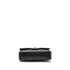 CHANEL MEDIUM CLASSIC DOUBLE FLAP BAG CAVIAR BLACK SHW