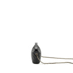 CHANEL 25C QUILTED HOBO BAG CAVIAR BLACK LGHW (MICROCHIP)