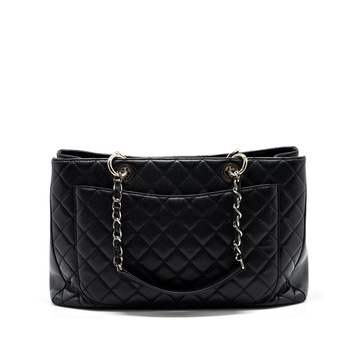 CHANEL GRAND SHOPPING TOTE XL CAVIAR BLACK SHW