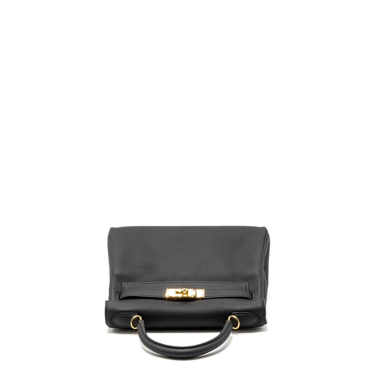 Hermes Kelly 28 Togo Black GHW