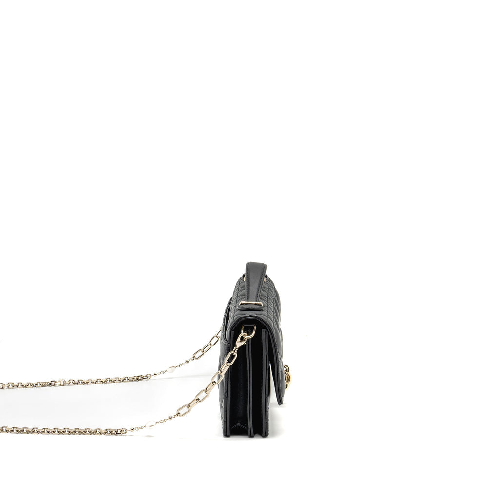 DIOR MY DIOR MINI BAG CANNAGE LAMBSKIN BLACK LGHW