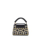 LOUIS VUITTON CAPUCINES BB 21FW LIMITED EDITION CALFSKIN BLACK/MULTICOLOUR GHW
